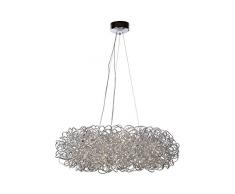 Lucide GALILEO - Pendelleuchten - Ø 93 cm - LED Dim. - G9 - 14x4W 2700K - Chrom