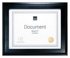 Kiera Grace Oxford Dokumentenrahmen, 27,9 x 35,6 cm, mattiert, für 21,6 x 27,9 cm, 8 Stück, Espresso Set of 12 schwarz