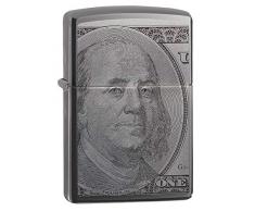 Zippo 150 Currency Design Feuerzeug, Messing, 5,83,81,2