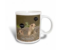 3dRose Murmeltier-I (, Kaffeebecher, Keramik, Mehrfarbig, 15,2 x 12,7 cm 8.4499999999999993