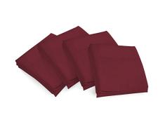Zen Bambus Ultra Soft Kopfkissen Fall (4 Pack) – PREMIUM, umweltfreundlich, hypoallergen, und knitterfrei Bambus, Bambus, burgunderfarben, Standard