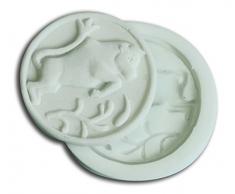 silikomart 71.249.00.0096 Backform für Kuchen SLK149 Stier, Silikon, Weiß