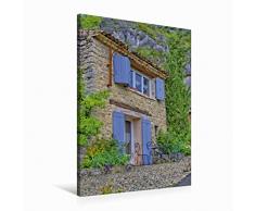 Premium Textil-Leinwand 60 x 90 cm Hoch-Format Monieux, Provence | Wandbild, HD-Bild auf Keilrahmen, Fertigbild auf hochwertigem Vlies, Leinwanddruck von Annette Dupont