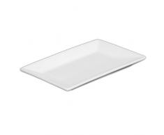 Holst Porzellan YH 2074 Rechteckplatte YoYo Hong Kong 12,5 x 8,5 cm, weiß, 12.5 x 8.5 x 1.3 cm, 6 Einheiten