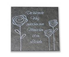 Unbekannt Neumeyer Schiefertafel, Schiefer, Anthrazit, 13 x 13 x 1 cm