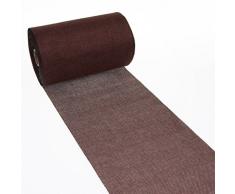 Deko AS GmbH Tischläufer Shabby Chic in Leinenoptik 20cm - Chocolate - 25m - 69-200-25-11