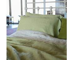 Linenme 0404808 Bettdecke, groß, hellgrün