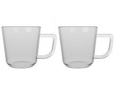 La Cafetiere Gesundes Wohnen Brygga Kaffee Becher/Tee Tassen, Isolierter Thermo Glas, 11,2 x 8 x 8 cm