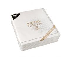 Papstar, 50 Servietten ROYAL Collection 1/4-Falz 40 cm x 40 cm Grief, #86548