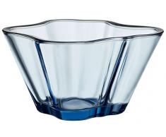Iittala Aalto Deko Schale, Glas, Aquablau, 7, 5x14