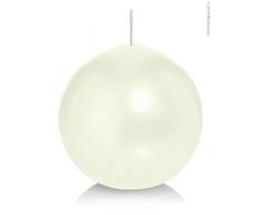 Wiedemann Kugelkerzen, Wachs, Elfenbein, 10 x 10 cm, 6-Einheiten