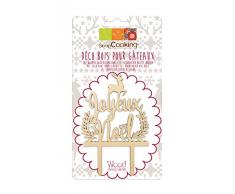 Scrapcooking 4999 Cake Topper HolzFrohe Weihnachten