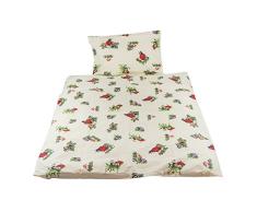 Spreetex Kinderbettwäsche Design 419 mit Motiv Marienkäfer gelb Bettwäsche-Set, Baumwolle, 37 x 27 x 2 cm