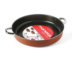 Moneta Zecchino Schmorkasserolle 36 cm, Aluminium, Arancio, 36