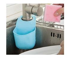 Zah zum Aufhängen Seife Box Kunststoff Seifenhalter Seife Tasche für Dusche, Küche, plastik, himmelblau, Standard