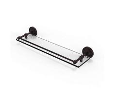 Allied Messing prbp-1/22-gal-abz Prestige Regal 22 Ablage aus Sekuritglas mit Galerie-Schiene, antik Bronze