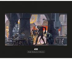 Komar Wandbild Star Wars Classic RMQ Mos Eisley Streets | Kinderzimmer, Jugendzimmer, Dekoration, Kunstdruck | ohne Rahmen | WB154-50x40 | Größe: 50 x 40 cm (Breite x Höhe)