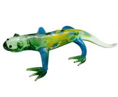 EE Glass Glasfiguren Gecko klein mundgeblasen Kunst Sammlerfiguren