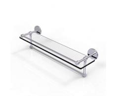Allied Messing P1000–1 TB/22-gal-sch 22 Galerie Glas Regal mit Handtuchhalter Bar, Satin Chrom