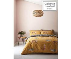 Catherine Lansfield Bettwäsche-Set Cheetah für Doppelbett, pflegeleicht, Ocker