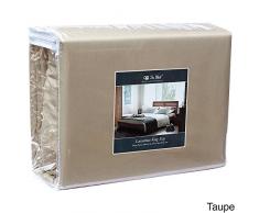 Off zu Bett Hotel Qualität Premium 6-teiliges Bett-Set, Mikrofaser, Taupe, Volle Größe