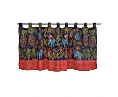 Abreeze Deko Küche Vorhang, Cafe Gardine, Esszimmer, Küche Vorhang Etagen & Querbehang 55 W X 24 L 1 Panel Exotic#1