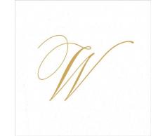 Caspari Cocktail-Servietten, aus Papier, Perlenmuster, Weiß Traditionell Cocktail W