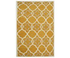 Bakero Retro Badteppiche Viskose, Wool Gelb 183 x 122 x 1.5 cm