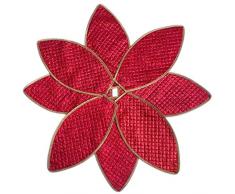 Houseswear Weihnachtsbaum-Rock Weihnachtsbaum Weihnachtsbaum Ornamente Baumrock, Dekoration für Weihnachten Neujahr Party Zubehör 24 red