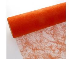Deko AS GmbH Sizoflor Tischband orange 60 cm Rolle 25 Meter 60 005-R
