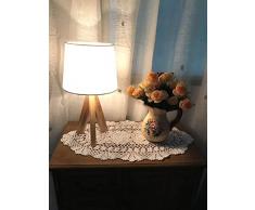 Damanni Tischläufer, oval, Baumwolle, handgefertigt, Häkelspitze, 30,5 x 61-137,1 cm, für Couchtisch, Kommode, Schal, Dekoration Garten 12x24 Inch weiß