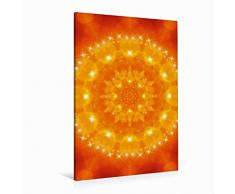 Premium Textil-Leinwand 80 x 120 cm Hoch-Format Mandala - Liebe | Wandbild, HD-Bild auf Keilrahmen, Fertigbild auf hochwertigem Vlies, Leinwanddruck von Gaby Shayana Hoffmann