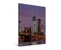 Premium Textil-Leinwand 60 x 90 cm Hoch-Format New York City - USA | Wandbild, HD-Bild auf Keilrahmen, Fertigbild auf hochwertigem Vlies, Leinwanddruck von Thomas Klinder