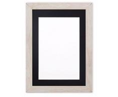 Montiert Breite Konfetti Holz Rahmen Range Fotorahmen | Bilderrahmen | Poster - m-wd-cnfeti-rnge-2-parent, White with Black Bespoke Mount, 12x12 for 10x10 Pictures