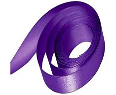 Papillon Dekoband und Schleife Single Face Satin gewebtes Band, Regal violett