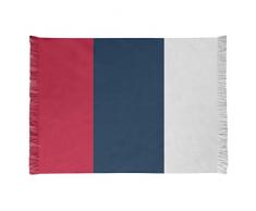 ArtVerse NFS New England Football Stripes Chenille Teppich, 65 x 54 cm, Blau/Weiß