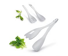 Metaltex 251334080 Tweengs Salatbesteck & Servierzange, durchsichtig
