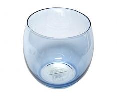 H&H Bubbly Sky Set Gläser, Glas, Himmelblau, 460 ml, 6 Stück