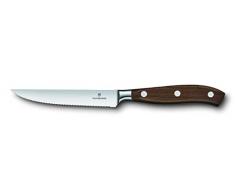 Victorinox 7.7200.12WG Grand Maître Wood Steakmesser, Wellenschliff, 12 cm, geschmiedet, Geschenkschachtel, Holz