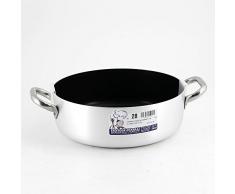 ALSA106S28 Schmortopf mit Griffen aus Edelstahl Agnelli cm.28 Artikelnr. ALSA106S28