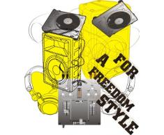 INDIGOS 4051719860757 Wandtattoo ME233 Kalligraphie Rocker Musik fließen 40 x 34 cm