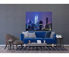 AG Design FTM 0866 Kuala Lumpur Papier Fototapete, mehrfarbig, 160 x 115 cm