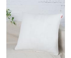 Shinnwa Summer Atmungsaktiv Mesh Eckig Home Dekokissen Kopfkissenbezug Solid Doppelseite Kissenbezuege fuer Wohnzimmer, 18 x 18(45x45cm), Weiss
