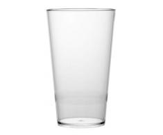 Garnet Becher wiederverwendbarConic 40 - 6er Set - spülmaschinenfest - 50 Cl Rand, Servizio-Made in Italy, Kunststoff