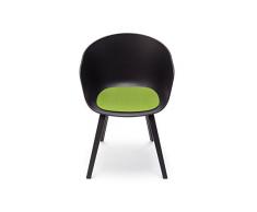 Hey Sign About a Chair Sitzauflage, Schurwolle, Maigrün 30AR, 39x37x0,5 cm