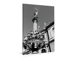 Premium Textil-Leinwand 80 x 120 cm Hoch-Format Detailreiche Laterne mit Statue am Rudolfinum | Wandbild, HD-Bild auf Keilrahmen, Fertigbild auf hochwertigem Vlies, Leinwanddruck von happyroger