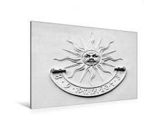 Calvendo Premium Textil-Leinwand 120 cm x 80 cm quer, Sonnenuhr | Wandbild, Bild auf Keilrahmen, Fertigbild auf echter Leinwand, Leinwanddruck: Farbe des Lichts Kunst Kunst