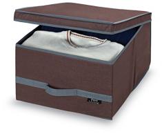 Domopak Living Nicht Woven Garment Aufbewahrungsbox, Uni Braun, Groß