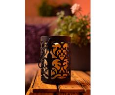 Hellum 300277 Metall-Laterne mit LED-Kerze