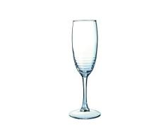 Luminarc Harena Sektglas Flute 190 ml, Glas, Transparent, 3 x 3 x 20.6 cm